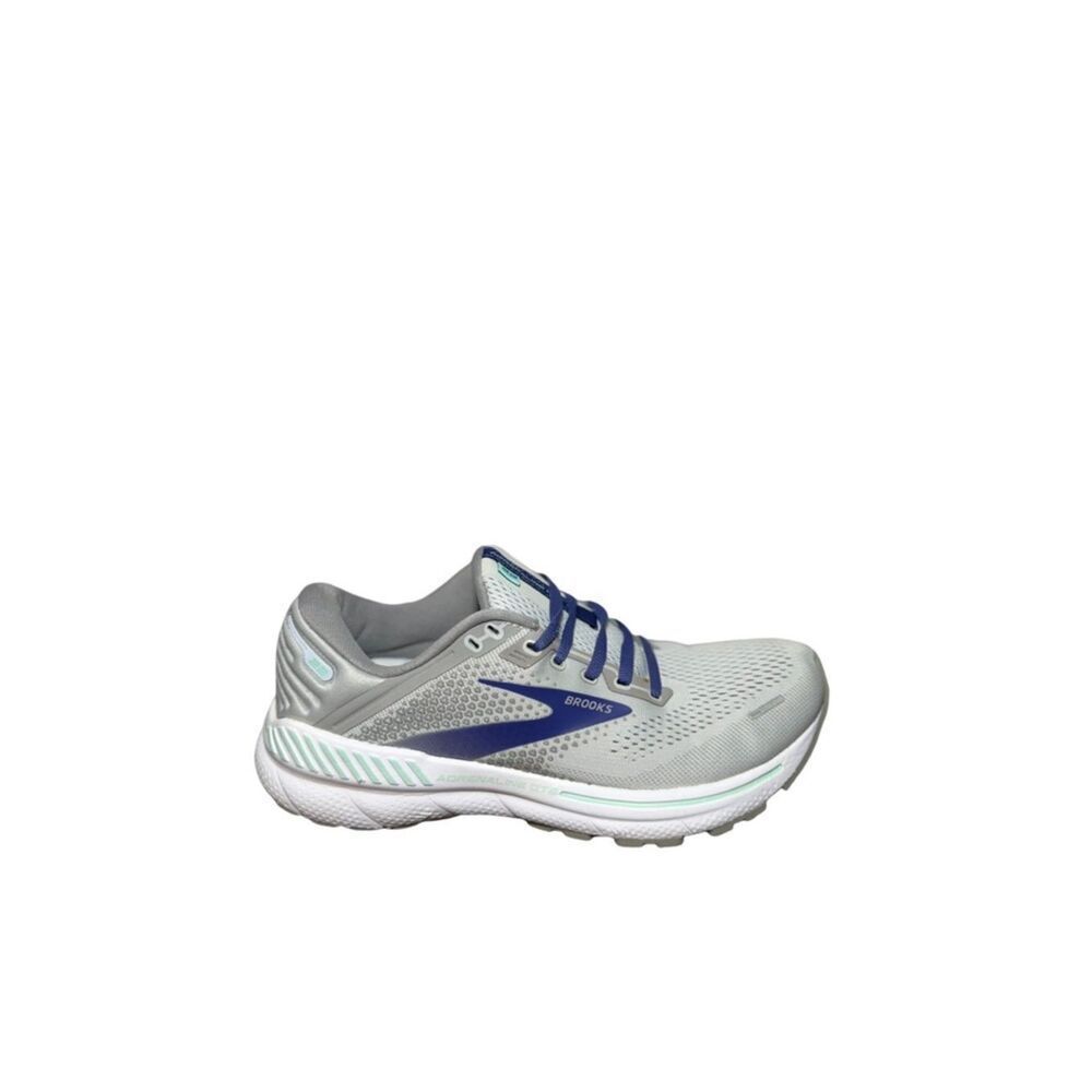 Brooks adrenaline 22 Women's Light Gray & Navy Running Shoe size 8.5 2A